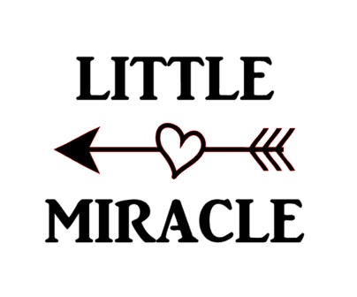 Strijkapplicatie Little Miracle velours